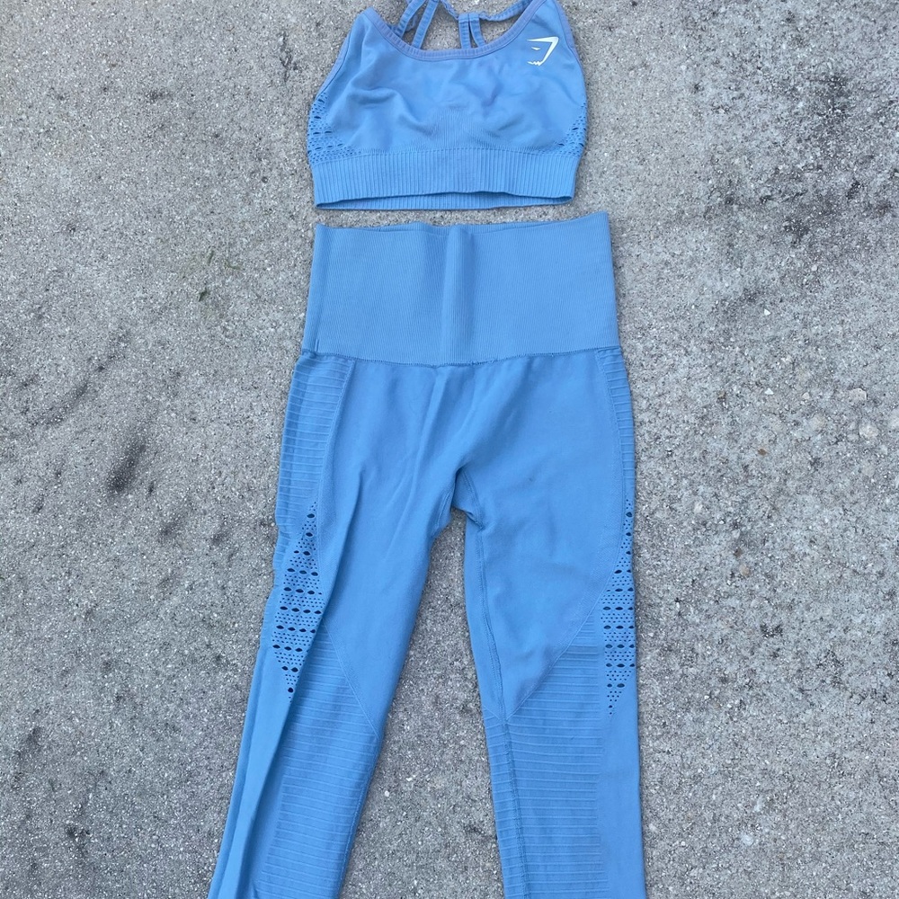 Gym shark seamless leggings and matching bra